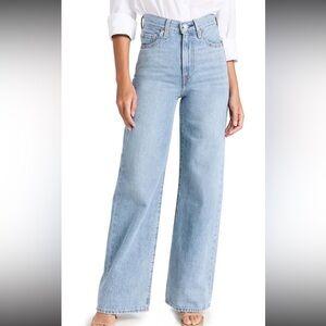 Levi's Light Blue High-Rise Wide Leg Jeans